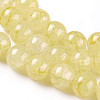 Spray Painted Glass Beads Strands GLAA-A038-D-41-3