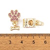 Rack Plating Alloy Rhinestone European Dangle Charms FIND-C055-19G-02-3