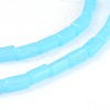 Faceted Cuboid Solid Color Glass Bead Strands GLAA-J081-B08-1