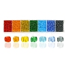 1400Pcs 7 Colors Glass Seed Beads SEED-YW0001-81-1