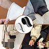 BENECREAT 4Pcs 2 Colors 95% Elastic Fiber & 5% Spandex Stripe Pattern Polyester Ribbing Fabric for Cuffs OCOR-BC0006-50-6