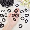 SUPERFINDINGS Opaque Spray Painted Acrylic Linking Rings OACR-FH0001-013-3