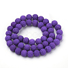 Synthetic Lava Rock Beads Strands X-G-S277-10mm-06-2