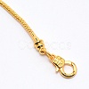 Brass Snake Chain Bracelets BJEW-SZC0003-01A-2