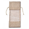 Rectangle Cotton Drawstring Winebottle Bags OP-Q053-016D-1