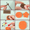 CRASPIRE 1 Set PP Plastic Letter A~Z Cookie Impress Embosser Cutter AJEW-CP0007-34-6