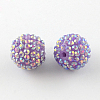 AB-Color Resin Rhinestone Beads RESI-S315-10x12-10-1