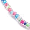 Round Transparent Inside Colours Glass Seed Beaded Necklaces NJEW-JN03362-03-2