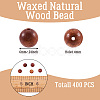 Natural Scentedros Wood Beads WOOD-TA0001-34-15