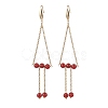 Natural Carnelian Dangle Earring EJEW-JE05968-1