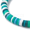 12Pcs 12 Colors Polymer Clay Heishi Sufer Stretch Necklaces Set BJEW-JB09910-5