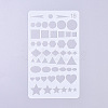 Plastic Reusable Drawing Painting Stencils Templates DIY-G027-G18-1