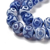 Blue Tibetan Style dZi Beads Strands TDZI-NH0001-A03-02-4