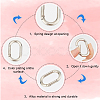 SOFPLATE Zinc Alloy Spring Gate Rings FIND-SP0001-12B-6