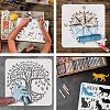 Plastic Reusable Drawing Painting Stencils Templates DIY-WH0202-367-4