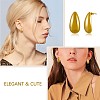 Brass Teardrop Stud Earrings for Women JE1090A-7