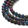 Natural Red Corundum/Ruby and Sapphire Beads Strands G-G161-A19-05-4