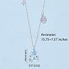 925 Sterling Silver Zircon Pendant Necklace 12 Constellation Pendant Necklace Jewelry Anniversary Birthday Gifts for Women Men JN1088I-2