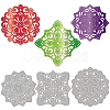 Mandala Flower Carbon Steel Cutting Dies Stencils DIY-WH0309-1255-1