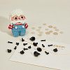 Resin Doll Craft Eyes and Noses with Washers DIY-WH0209-04-5