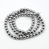 Non-magnetic Synthetic Hematite Beads Strands G-K036-5mm-06-2