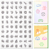 Daily Theme Transparent Silicone Stamps Set DIY-WH0028-69B-1
