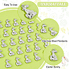 Unicraftale 50Pcs Easter 304 Stainless Steel Pendants STAS-UN0052-05-5