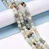 Natural Flower Amazonite Beads Strands G-E571-26A-2