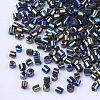 Electroplate Glass Cylinder Beads SEED-Q036-01A-B02-3