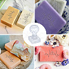 Clear Acrylic Soap Stamps DIY-WH0446-003-3