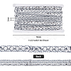 13M Polyester Lace Trims SRIB-WH0011-097B-2