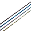 Fashewelry 4 Strands 4 Colors Vacuum Plating Electroplate Non-magnetic Synthetic Hematite Bead Strands G-FW0001-16-1