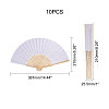 Wood & Bamboo Fans AJEW-WH0070-01-2