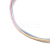Dyed Gradient Color Adjustable Nylon Thread Cord Braided Bracelet Making AJEW-JB01161-3