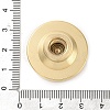 Golden Plated Brass Wax Sealing Stamp Head KK-K363-01G-02-4