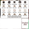 100Pcs 10 Style Plastic with Enamel Buttons DIY-WH0410-17-2