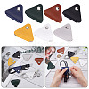 Gorgecraft 7Pcs 7 Colors Triangle Imitation Leather Data Cable Organizer AJEW-GF0006-42-6