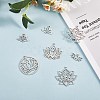 12Pcs 6 Style 304 & 201 Stainless Steel Pendants STAS-SZ0002-53-3