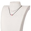 Faceted Natural Dyed Rhodochrosite Pendant Necklaces NJEW-JN03230-02-5