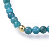 Natural Mixed Gemstone Stretch Bracelets BJEW-JB04556-3