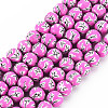 Handmade Polymer Clay Beads Strands CLAY-N008-055-03-1