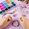 Pandahall 640Pcs 24 Styles Transparent Acrylic Beads TACR-TA0001-24-8