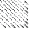 Beebeecraft 24Pcs 304 Stainless Steel Ball Chain Necklace Making NJEW-BBC0001-10B-1