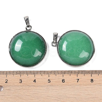 Natural Green Aventurine Tree of Life with Owl Pendants G-L524-15AS-04-1