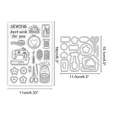 Globleland 1Pc Carbon Steel Cutting Dies Stencils DIY-GL0003-79-1