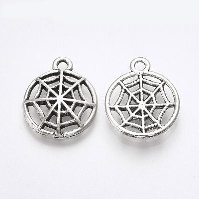 Tibetan Style Alloy Pendants TIBE-T010-30AS-RS-1