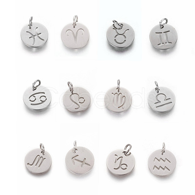 Non-Tarnish 304 Stainless Steel Pendants STAS-Q201-T445-M-S-1