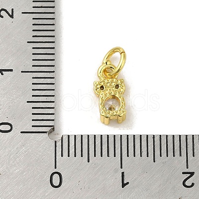 Brass Micro Pave Cubic Zirconia Charms KK-M283-24A-01-1