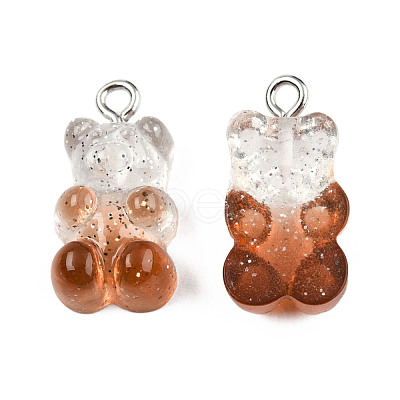 Transparent Resin Pendants RESI-R429-31E-1