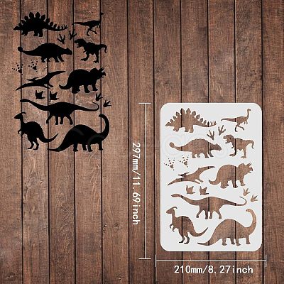 Large Plastic Reusable Drawing Painting Stencils Templates DIY-WH0202-141-1